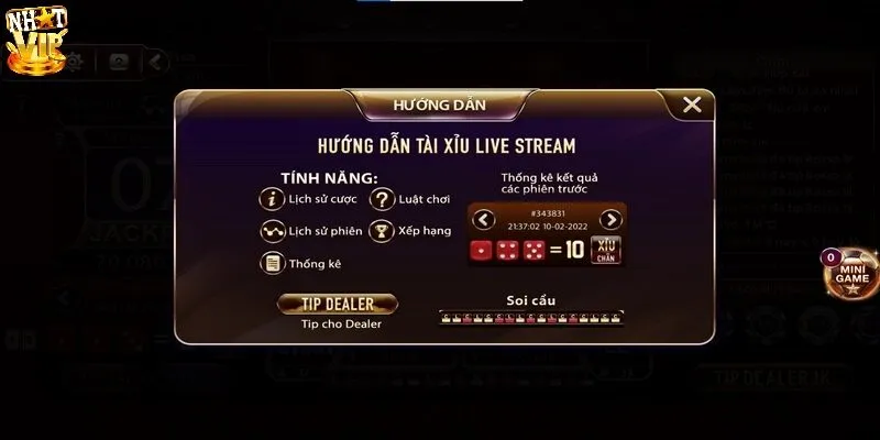 Tài Xỉu Livestream - Tận Hưởng Hình Thức Xí Ngầu Kiểu Mới Quy luật chơi Tài xỉu livestream cơ bản cho tân thủ