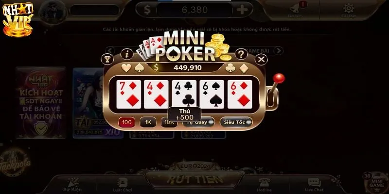 Mini Poker - Game Quay Hũ Đổi Thưởng Hấp Dẫn Nhất 2024 Bật mí mẹo hay chơi Mini Poker thắng lớn
