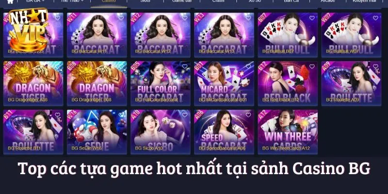 BG Người Thật - Giới Thiệu Sảnh Casino Đẳng Cấp Châu Á Điểm danh 5 siêu phẩm cực hot chỉ có tại BG người thật